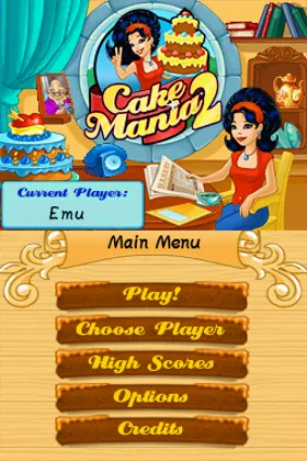 Cake Mania 2 - Jill's Next Adventure! (USA) screen shot title